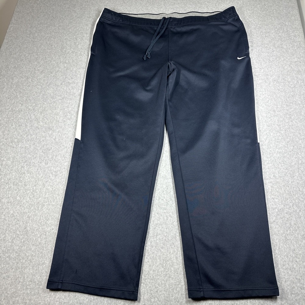 Vintage Nike Athletic Dept Warmup Track Pants Men's XXL Navy White Y2K 340834